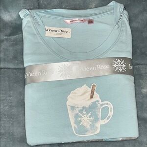 La Vie En Rose Light Blue Pajama Set